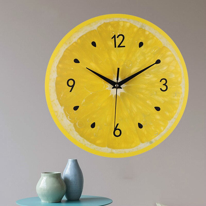 CitroenTijd - Reloj de Pared Frutal para una Cocina Refrescante