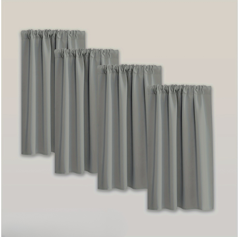 Blackout Curtains - Modern Blackout Curtain Set of 4 Pieces
