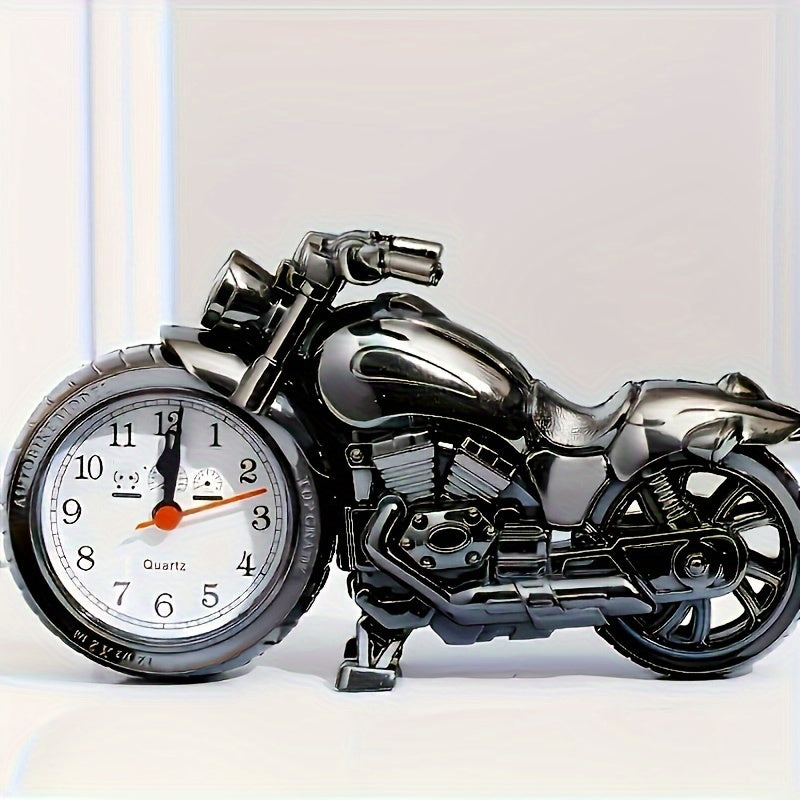 MotoClock - Reloj despertador de motocicleta de dibujos animados con mecanismo de cuarzo suizo