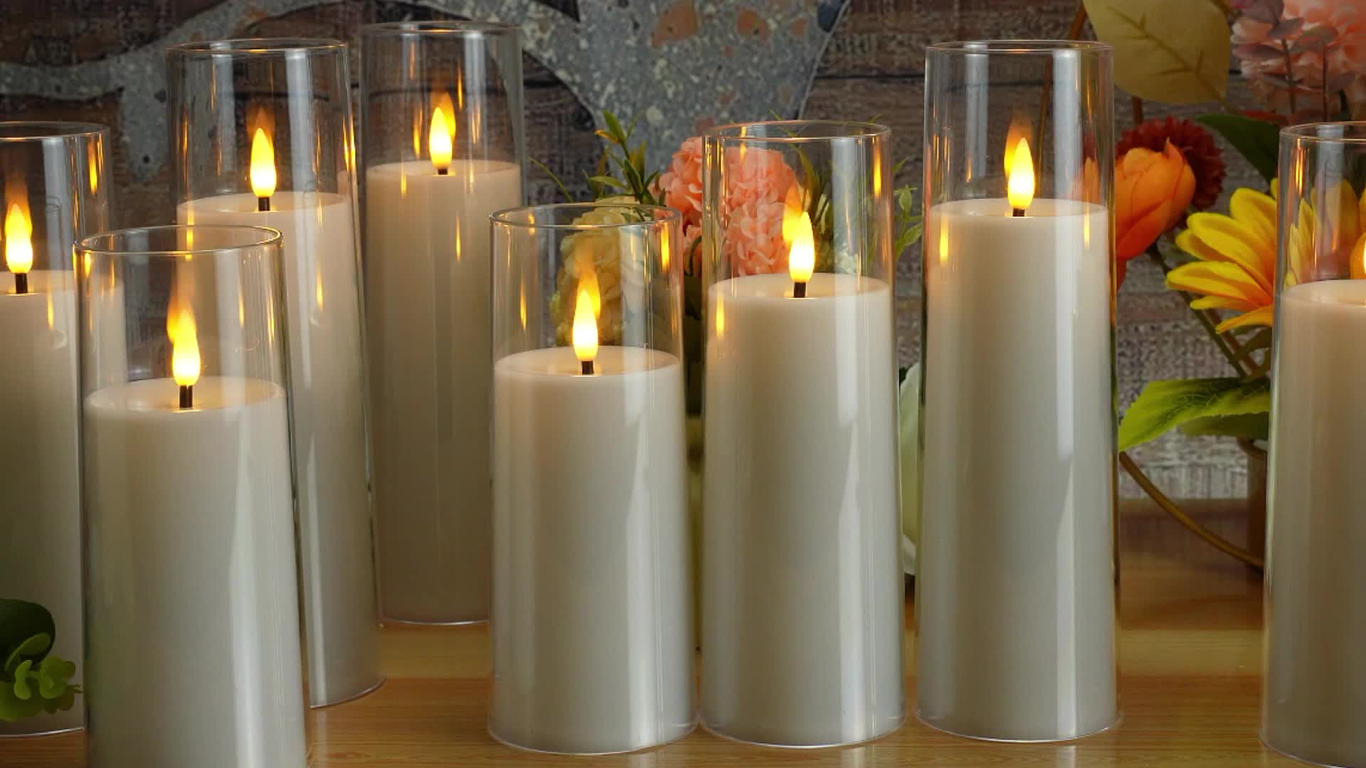 5 pezzi di candele LED senza fiamma con telecomando - Per decorazioni di Natale, Halloween, matrimoni