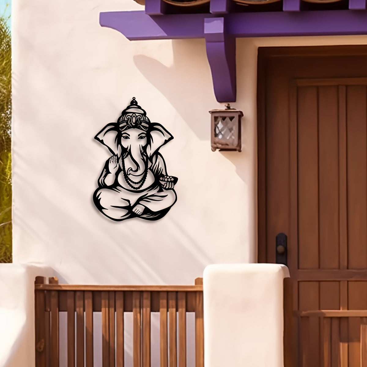 GaneshaDecor - IJzeren Ganesha Muurkunst
