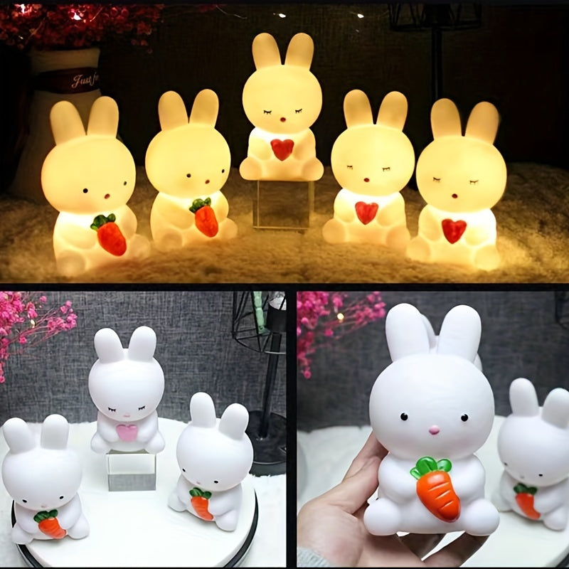 BunnyGlow - Cute Rabbit Lamp with LED Light for Decoration and Night Light
