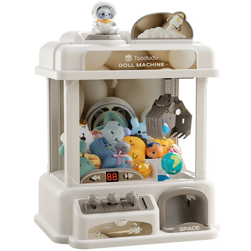Standard Coin Operated Mini Claw Machine for Kids Arcade Game with Plush Prizes - Image 6