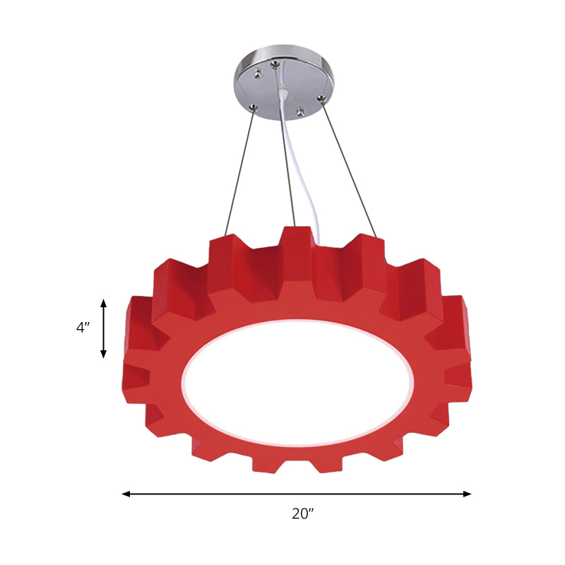 Candeeiro suspenso LED divertido para crianças - Acrílico e cores alegres