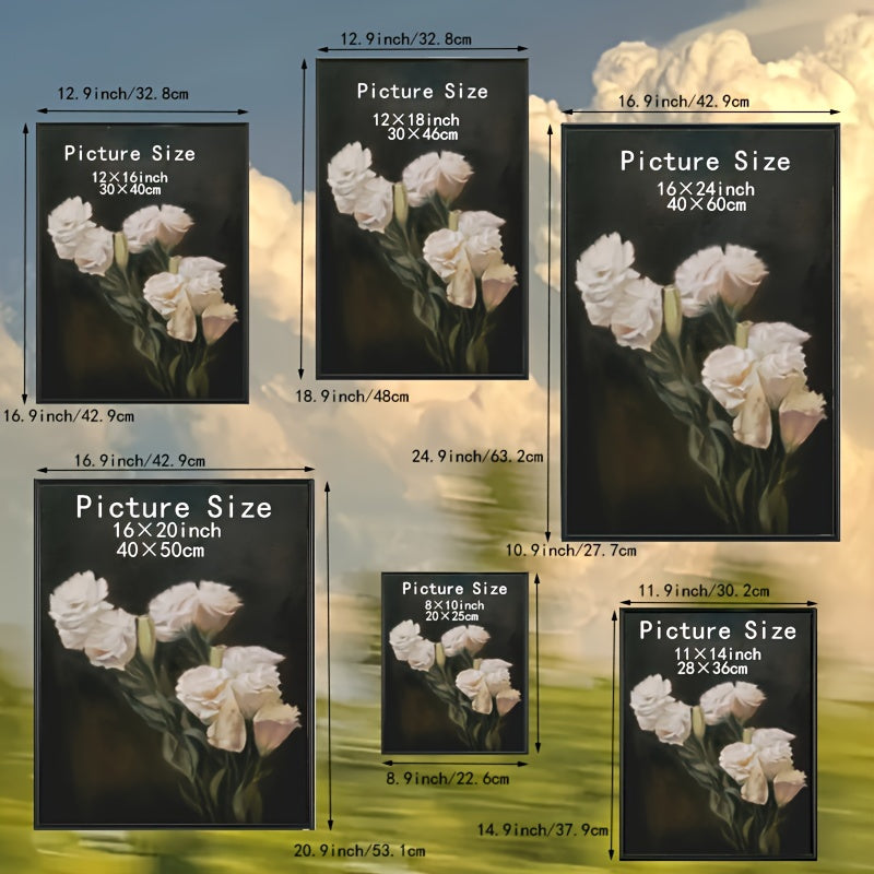 1 Peça/3 Peças - Moldura para Fotografia 30,48x45,72 cm - Moldura Clássica para Exposição na Parede e na Mesa - Preta sem Imagem
