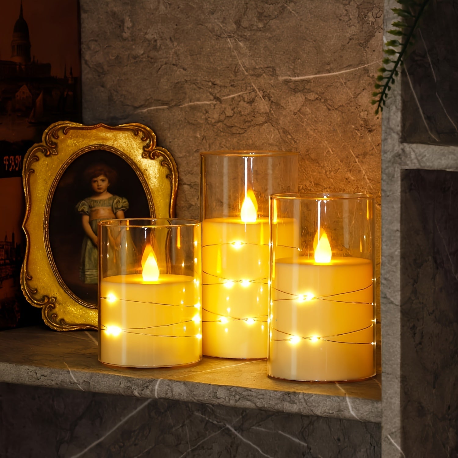 3-piece Romantic LED Candles with Remote Control - Adjustable Brightness and Timer Function, Ideal for Parties, Weddings, and Hotel Decoration