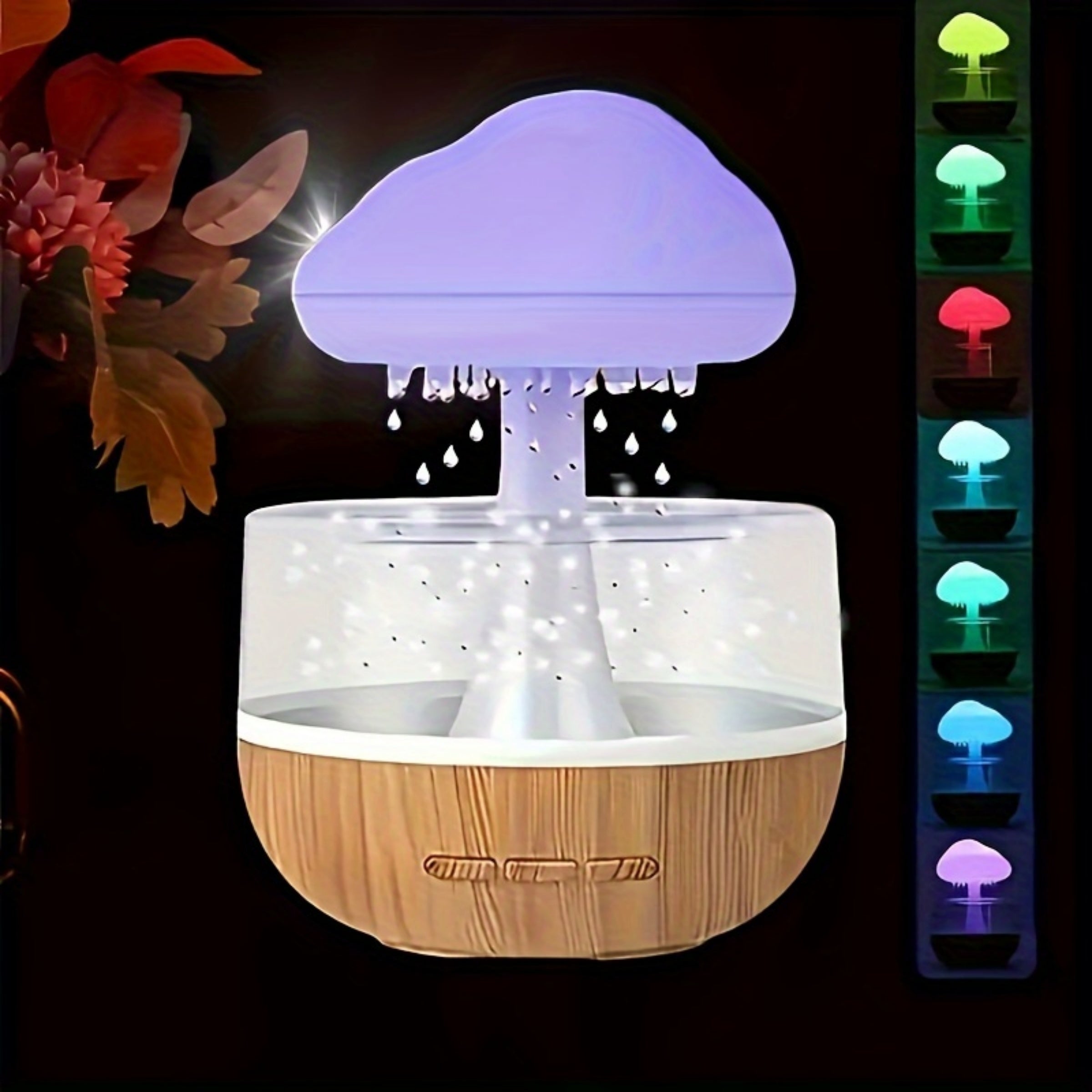 PhantomGlow - Lámpara de mesa USB y humidificador, luz decorativa