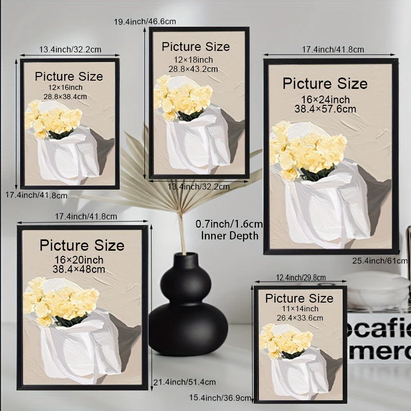 1 peça/3 peças Moldura para fotografias - Moldura para decoração de parede e de mesa, adequada para festas de aniversário e decoração de casa, preta