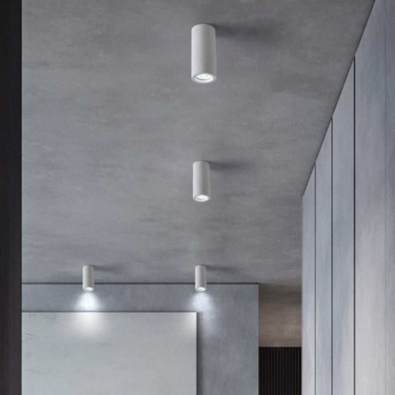 Lámpara de techo LED Cilindro de Cemento - Diseño Minimalista
