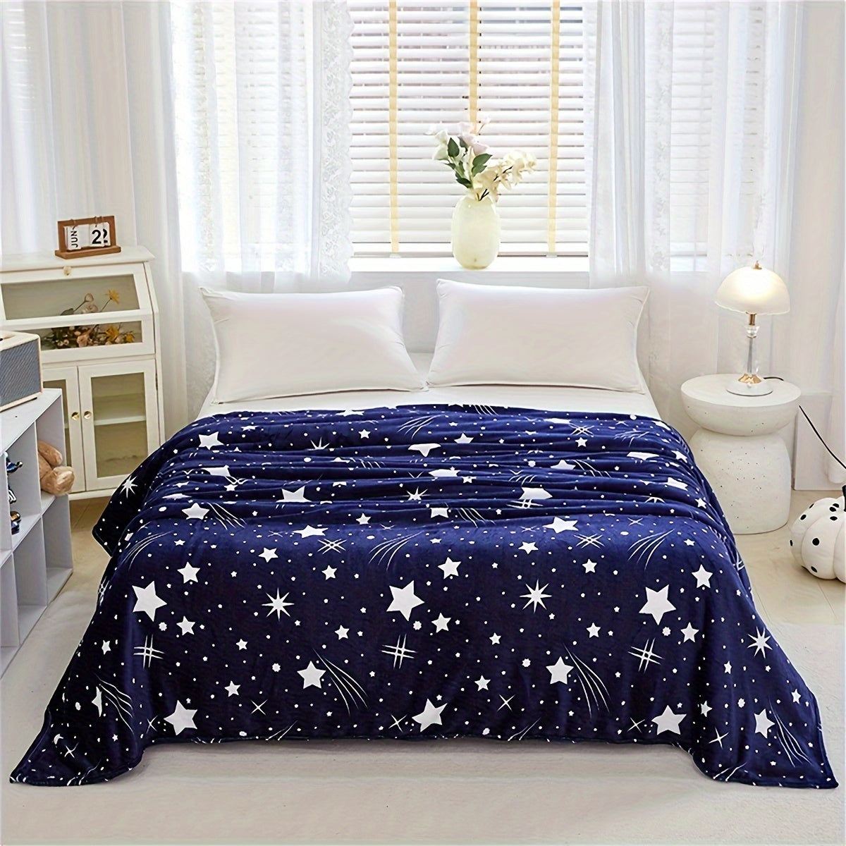 Manta de forro polar Meteor Patroon – Suave y cálida, para sofá, cama, oficina, camping y viajes