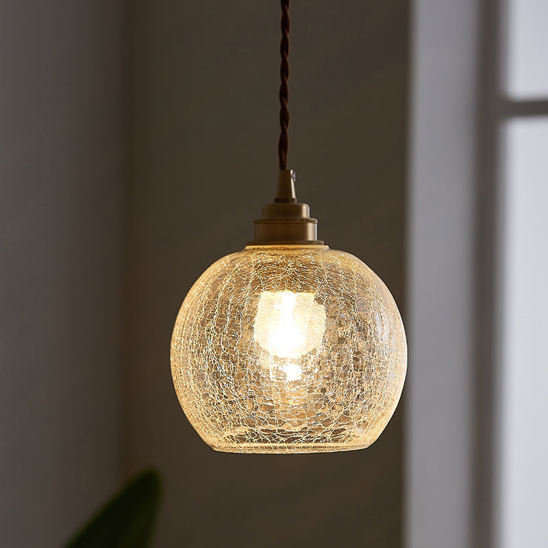 Candeeiro suspenso industrial Stellar com globo de vidro transparente Ponto de luz