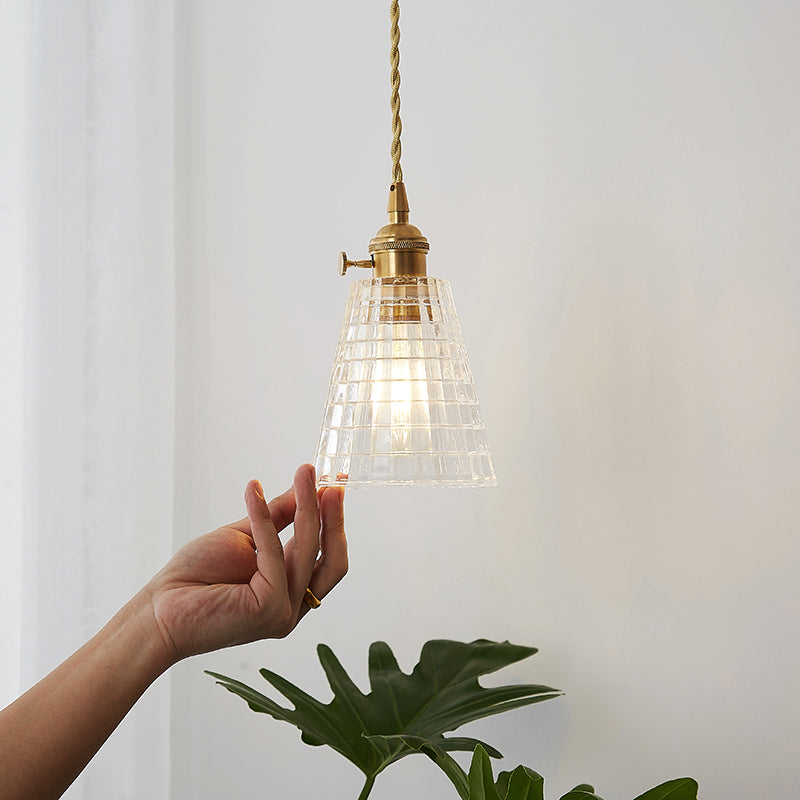 Refined Pendant Lamp - Light Glass Fixture for Restaurant