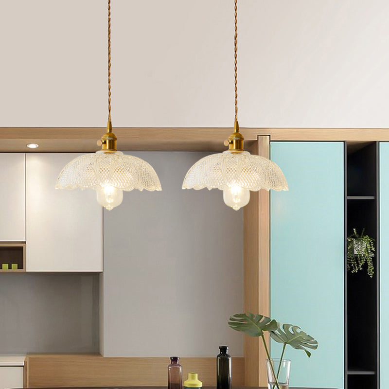 Refined Pendant Lamp - Light Glass Fixture for Restaurant