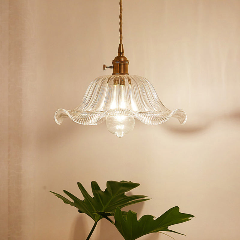 Refined Pendant Lamp - Light Glass Fixture for Restaurant