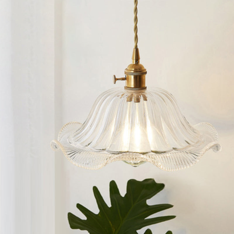 Refined Pendant Lamp - Light Glass Fixture for Restaurant