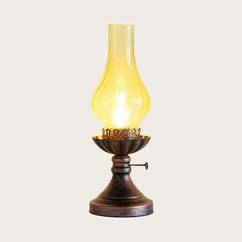 GlowThijs - Lampada da comodino retrò con paralume in vetro Craykle