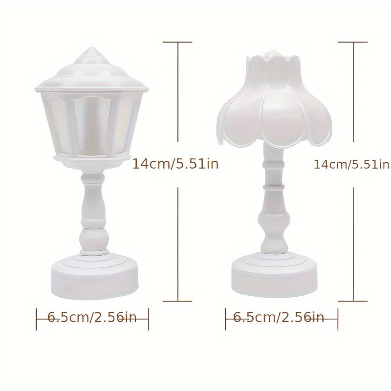 UmbrellaGlow - Charming Mini Table Lamp in Vintage Style