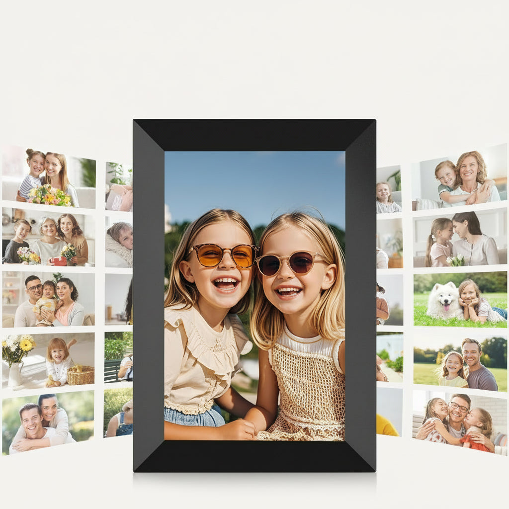 Moldura Digital para Fotografias Wi-Fi Ecrã Tátil IPS Memória 32GB 10,1 Polegadas