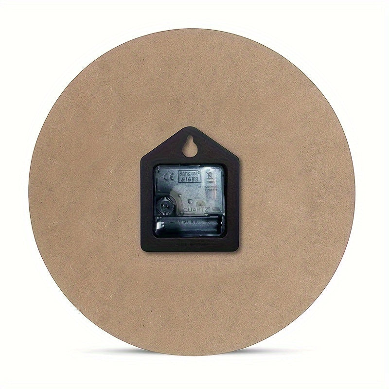Orologio da Parete in Legno con Design Calcio - Orologio Silenzioso per Soggiorno e Camera da Letto