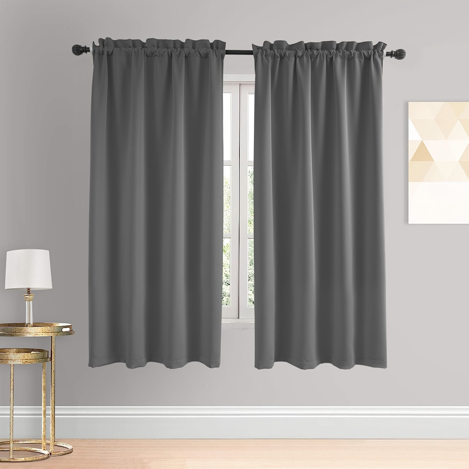 Cortinados Opacos - 2 Peças de Painéis de Cortinado Escurecedores para Quarto e Sala de Estar