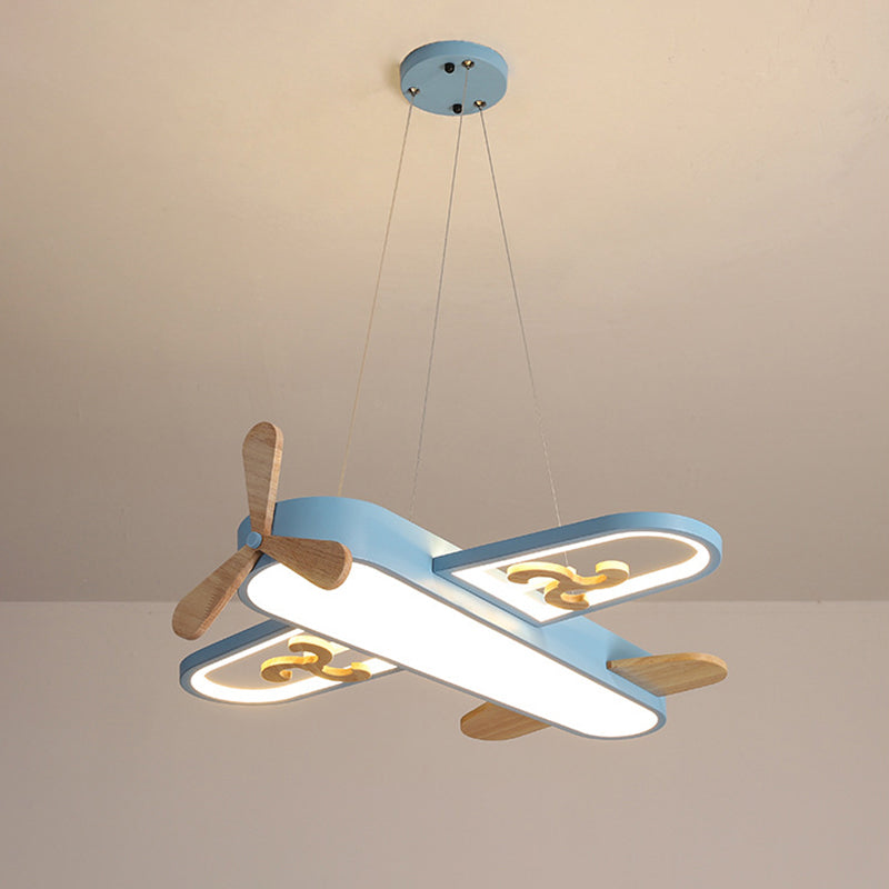 Airplane-shaped Children's Room Hanging Lamp LED Chandelier