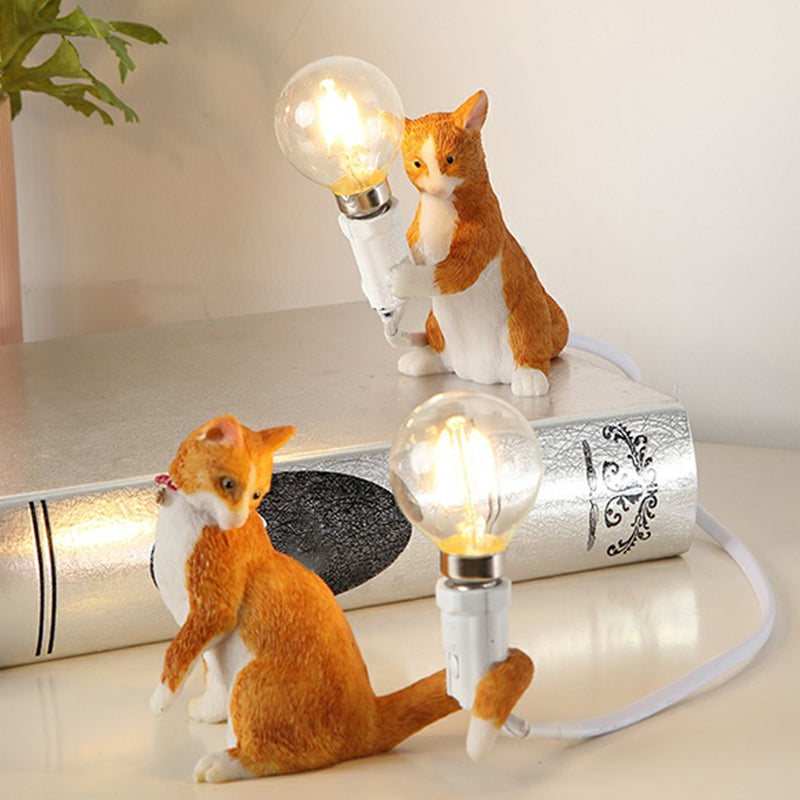 Lampada Notturna per Gattini - Lampada da Tavolo Decorativa per Cameretta Bambini