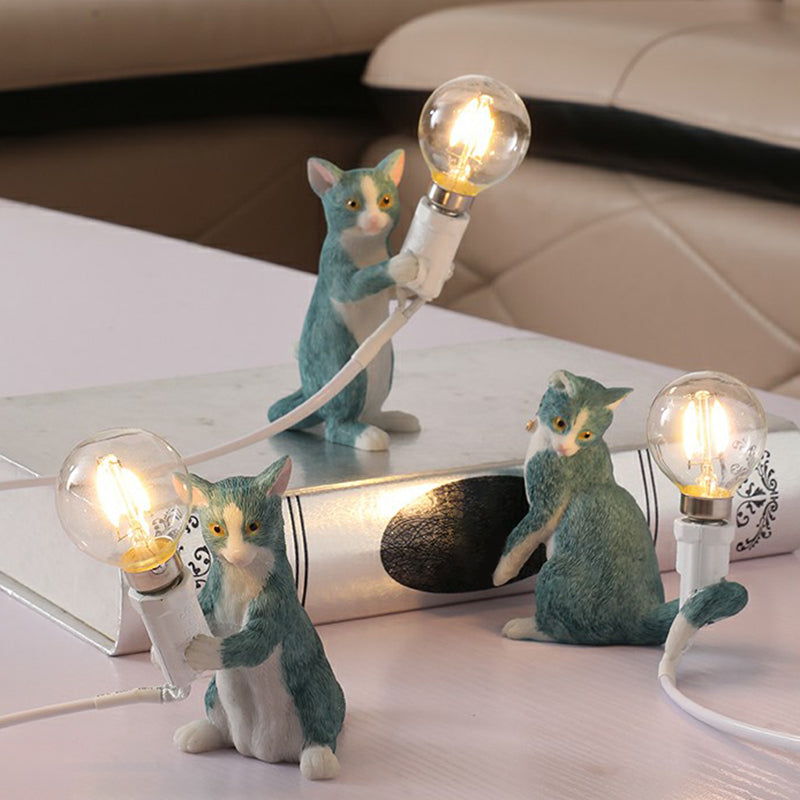 Lampada Notturna per Gattini - Lampada da Tavolo Decorativa per Cameretta Bambini