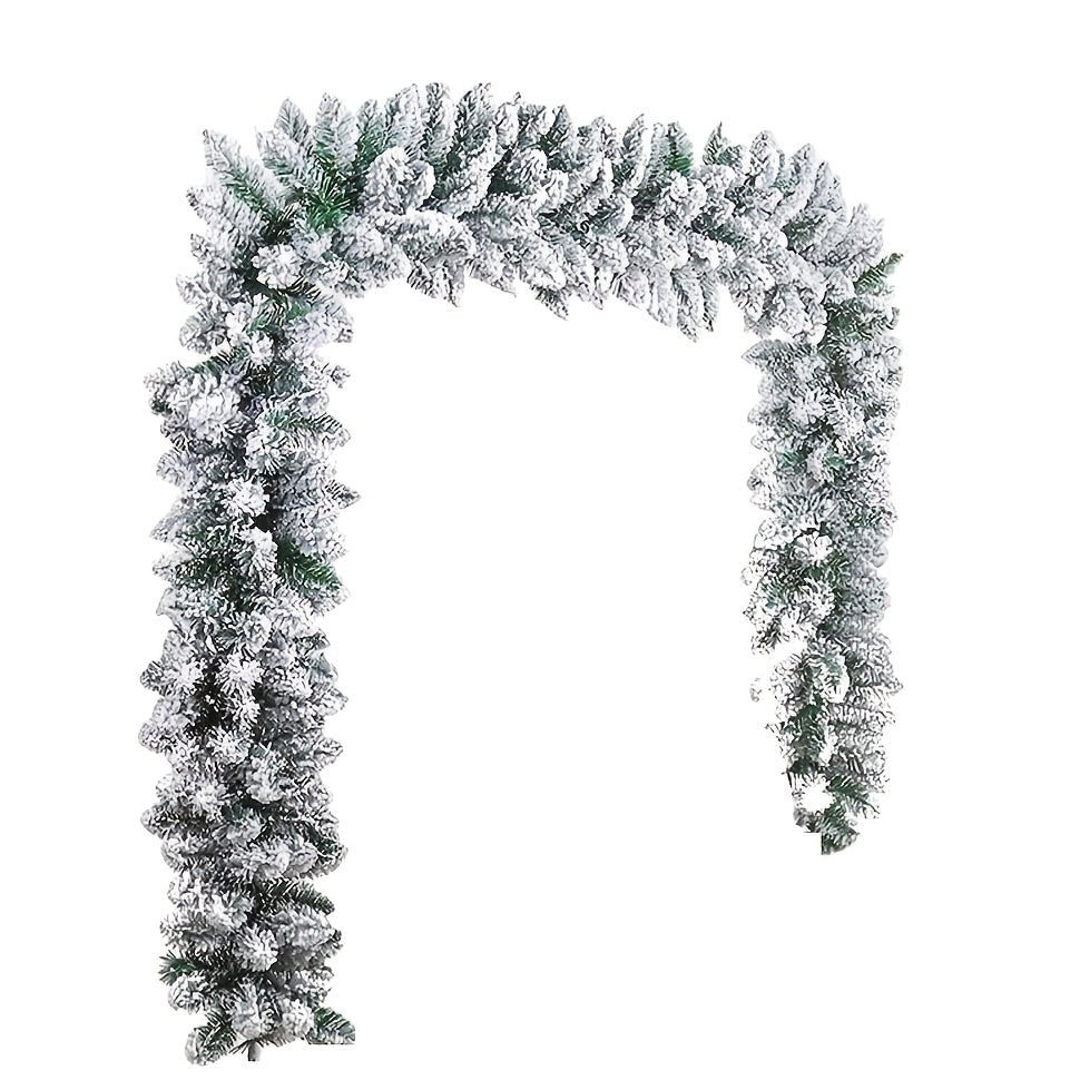 FrostyGarland - 1 Piece, 274.32 cm Snowflake Christmas Garland for Christmas Decoration