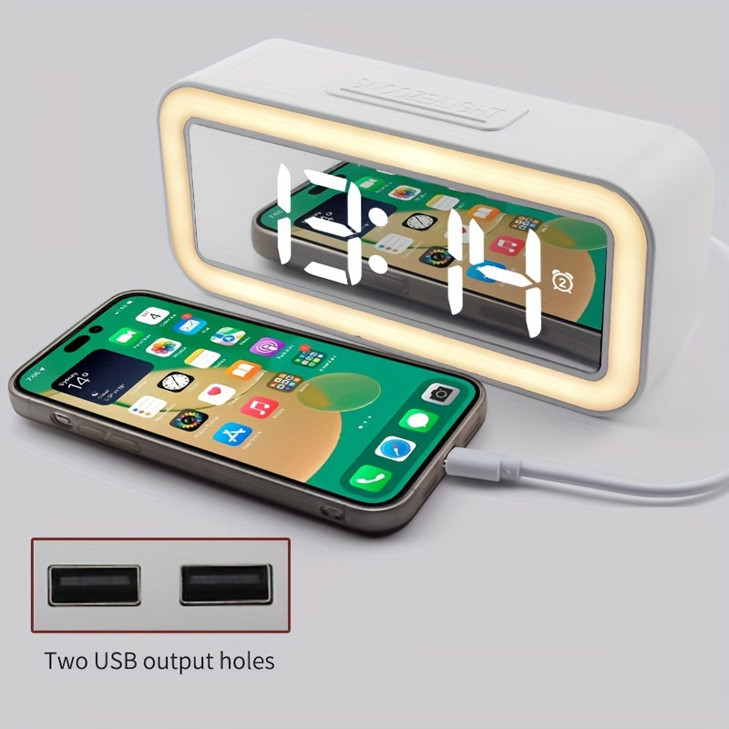 MirrorTime - Digital Alarm Clock with Mirror Display