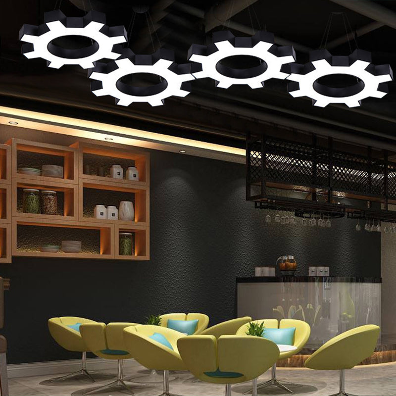 Lampada a Sospensione da Palestra a Forma di Ingranaggio - Stile Moderno Metallico Lampada a Sospensione LED