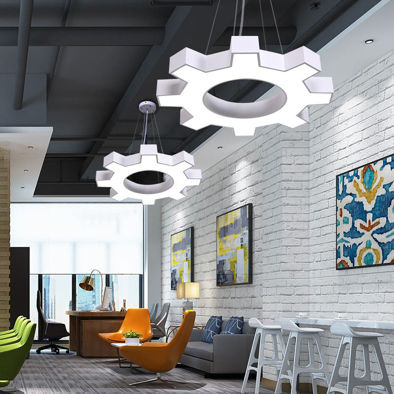 Lampada a Sospensione da Palestra a Forma di Ingranaggio - Stile Moderno Metallico Lampada a Sospensione LED