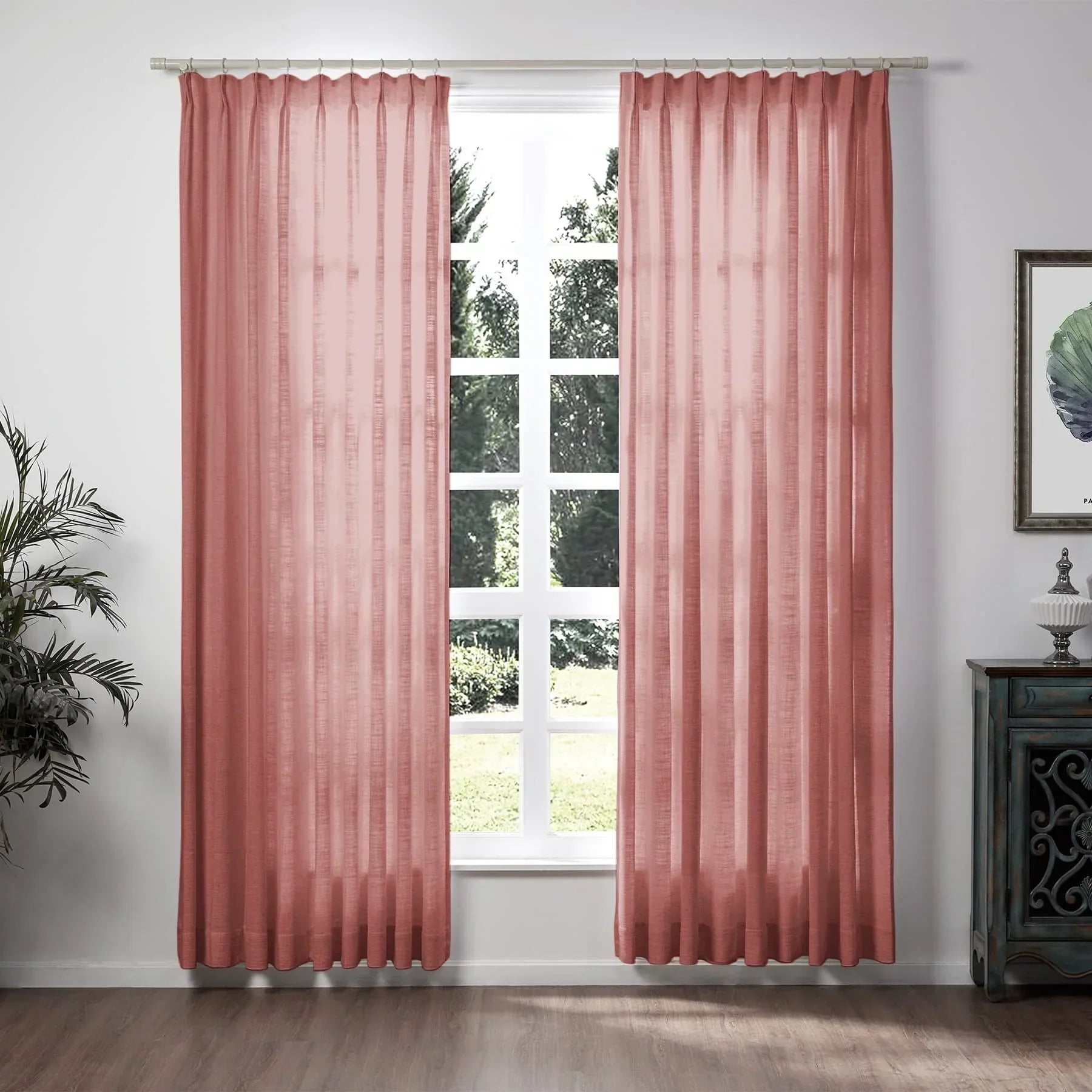 Tende in lino per soggiorno Eleganti tende filtranti la luce