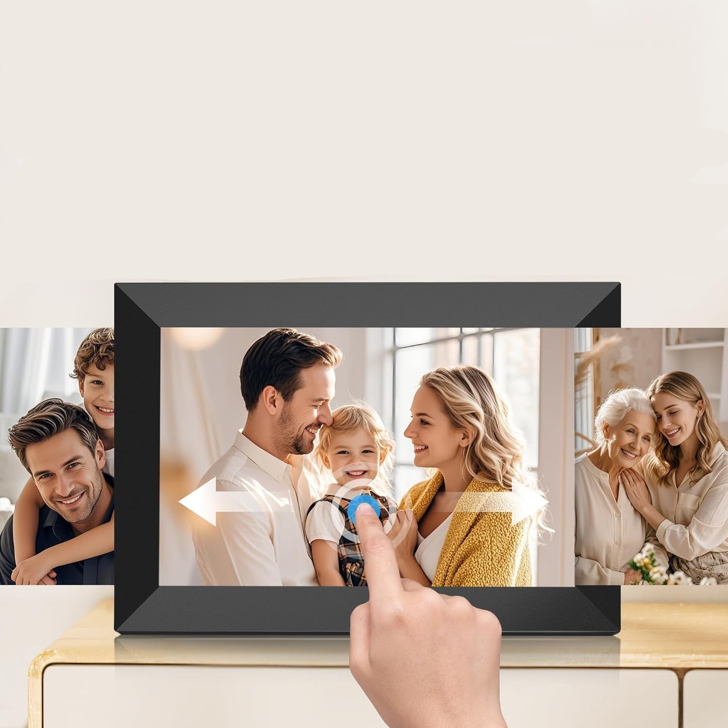 Moldura Digital para Fotografias Wi-Fi Ecrã Tátil IPS Memória 32GB 10,1 Polegadas