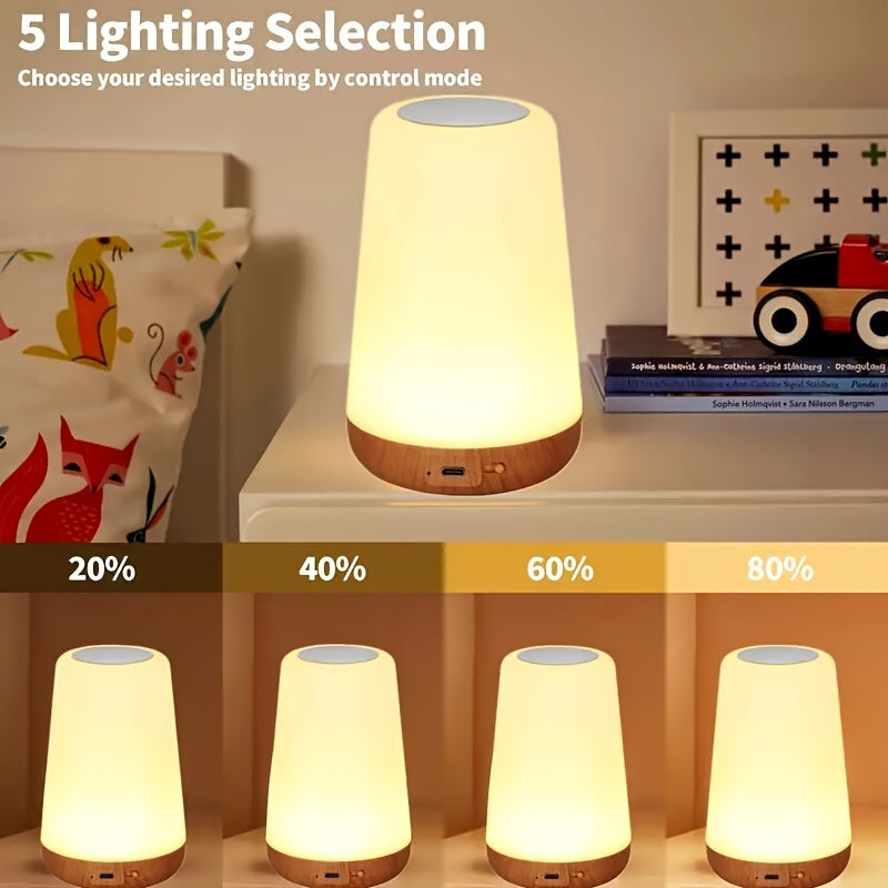 GlowLite - Portable Night Light with Touch Control and 13 RGB Colors