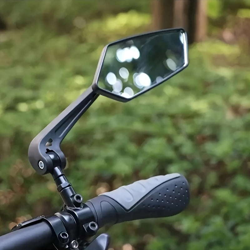 2 Piezas Espejos Retrovisores HD Ajustables para Bicicleta - 9in/23cm, Instalación Fácil, Duradero