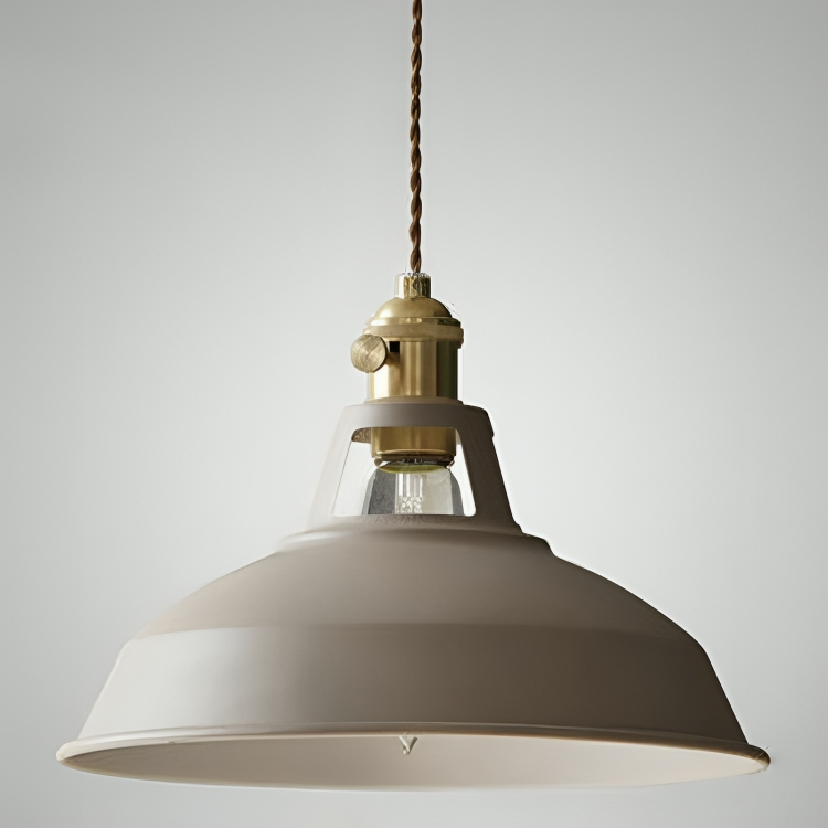 Lampada a sospensione industriale retrò in metallo a 1 luce per ristorante