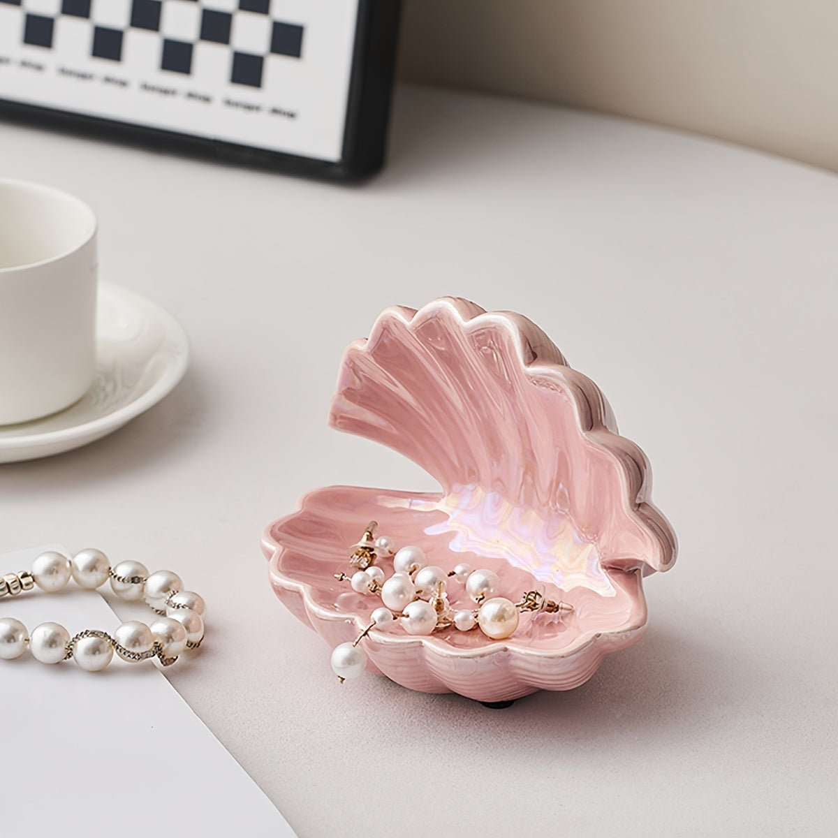 ArtBowl - Porcelain Jewelry Tray | Decorative Art Style for Living Room & Entrance