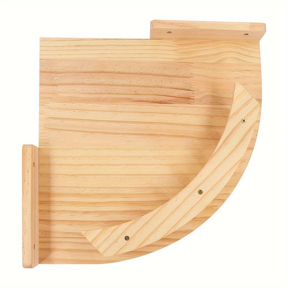 CatWall - Wooden Cat Wall Shelf with Scratching Post Tower and Wall Stairs