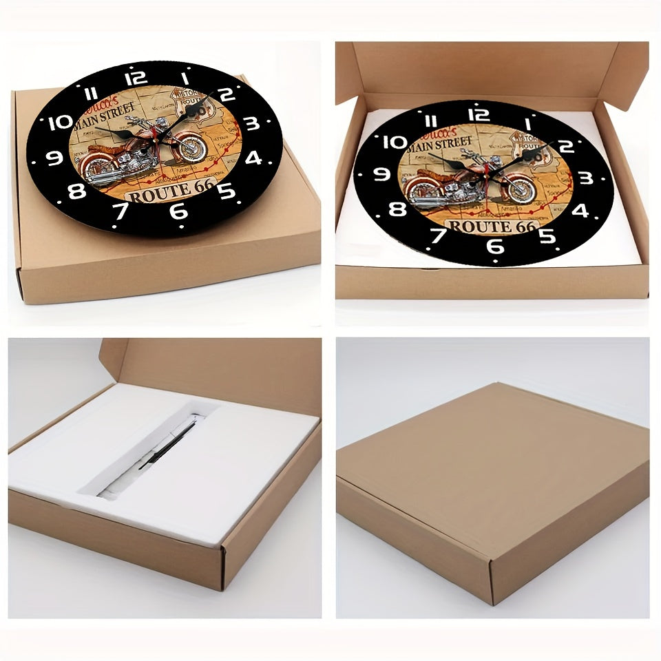 Minimalist Wooden Wall Clock – Silent, No Ticking Sound, Perfect for Home Decor