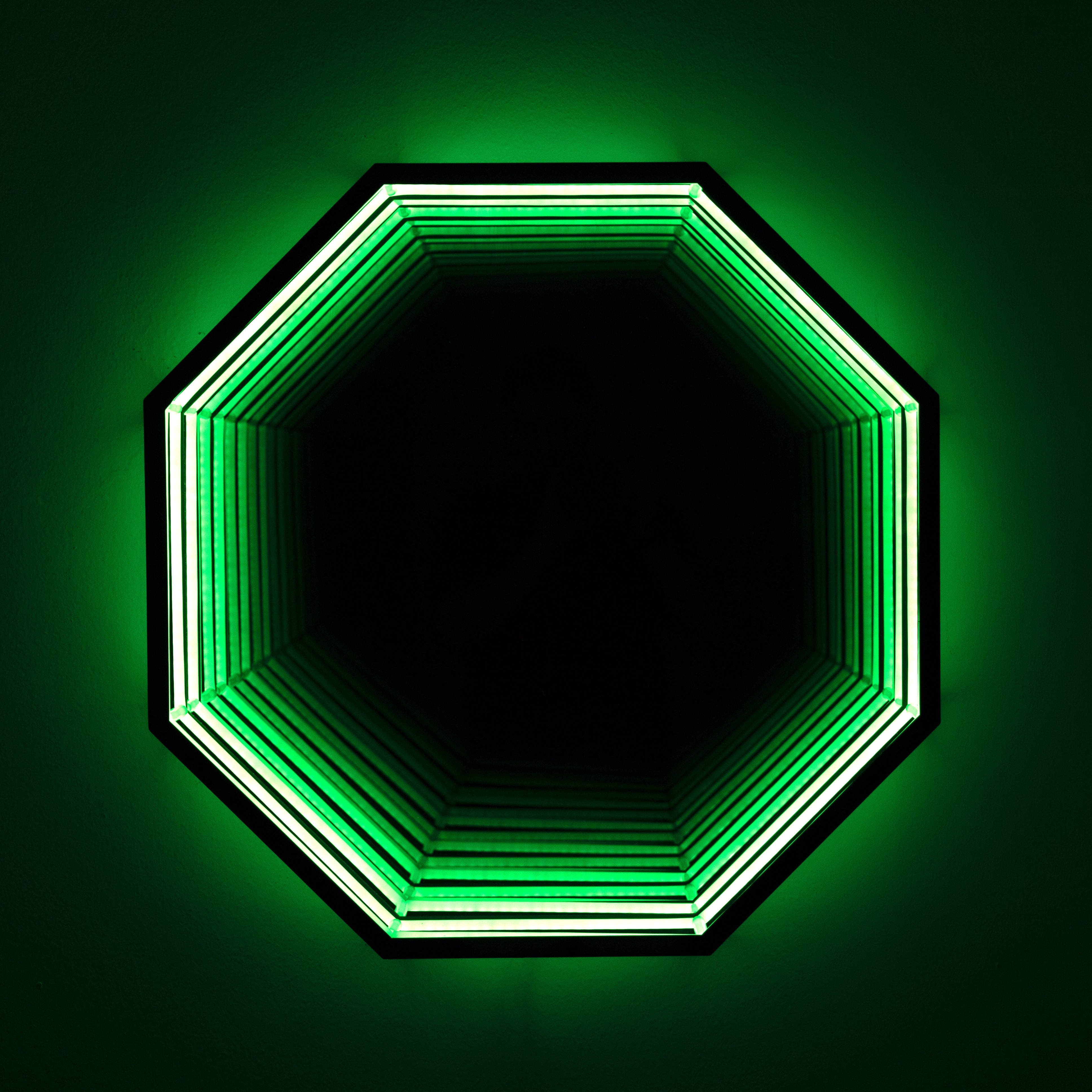 Lâmpada de Parede Espelho Infinito Octágono 3D