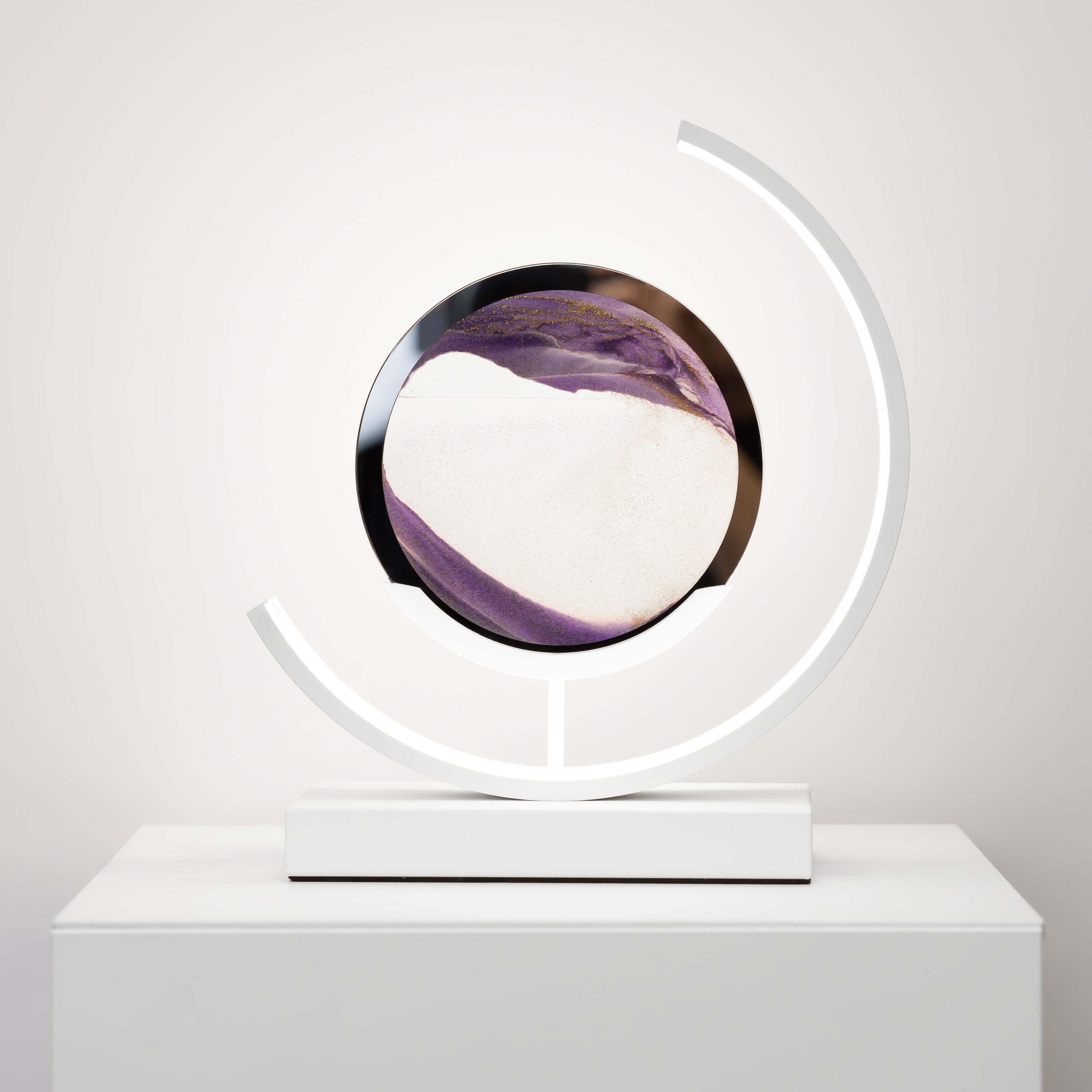 ChicGlimmer - Lámpara de reloj de arena minimalista