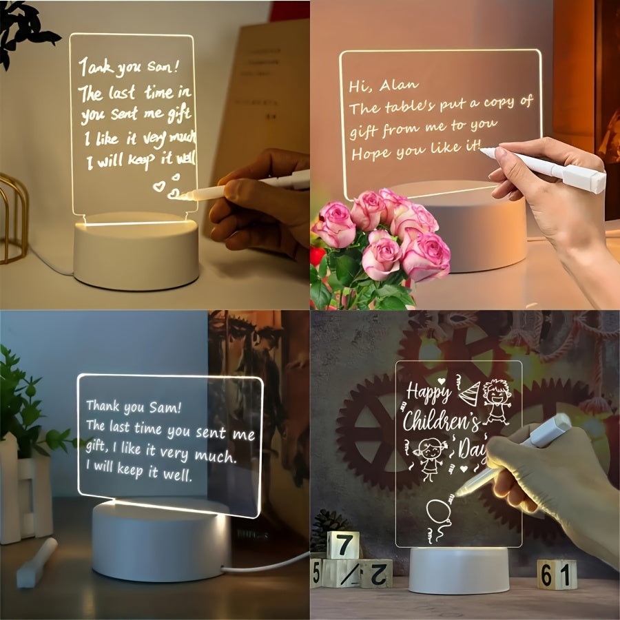 LumiBoard - Modern LED Message Board Table Lamp with Pen