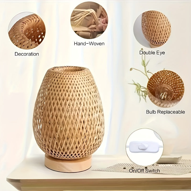 BamboeLicht - Handmade LED Table Lamp with USB Connection