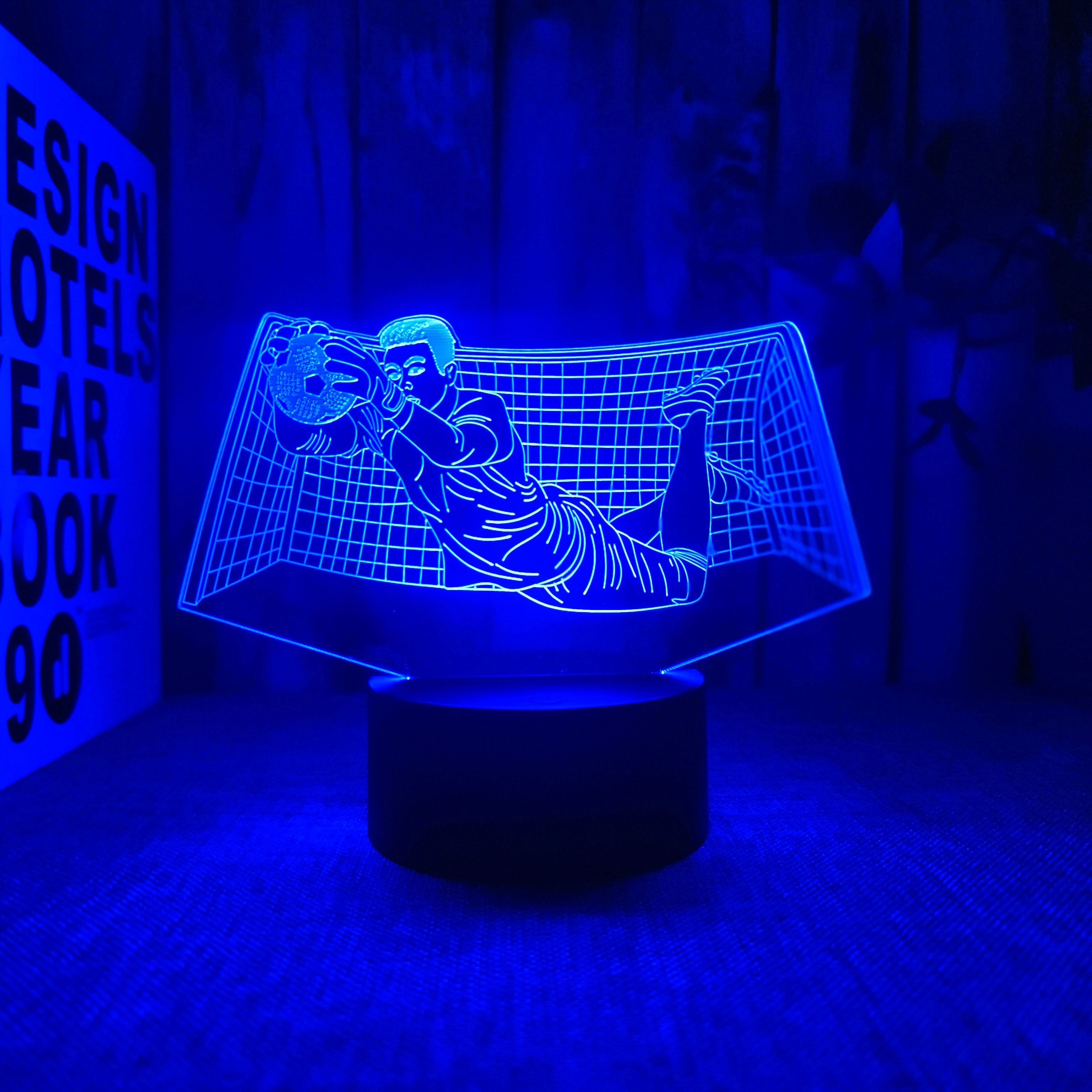 KeeperLight - 3D Football Goalkeeper Night Lamp with Touch Control