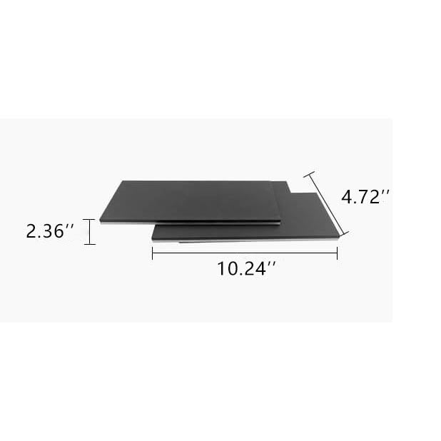 Candeeiro de parede empilhado minimalista quadrado em alumínio com LED