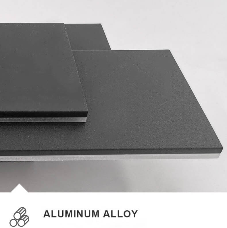 Candeeiro de parede empilhado minimalista quadrado em alumínio com LED