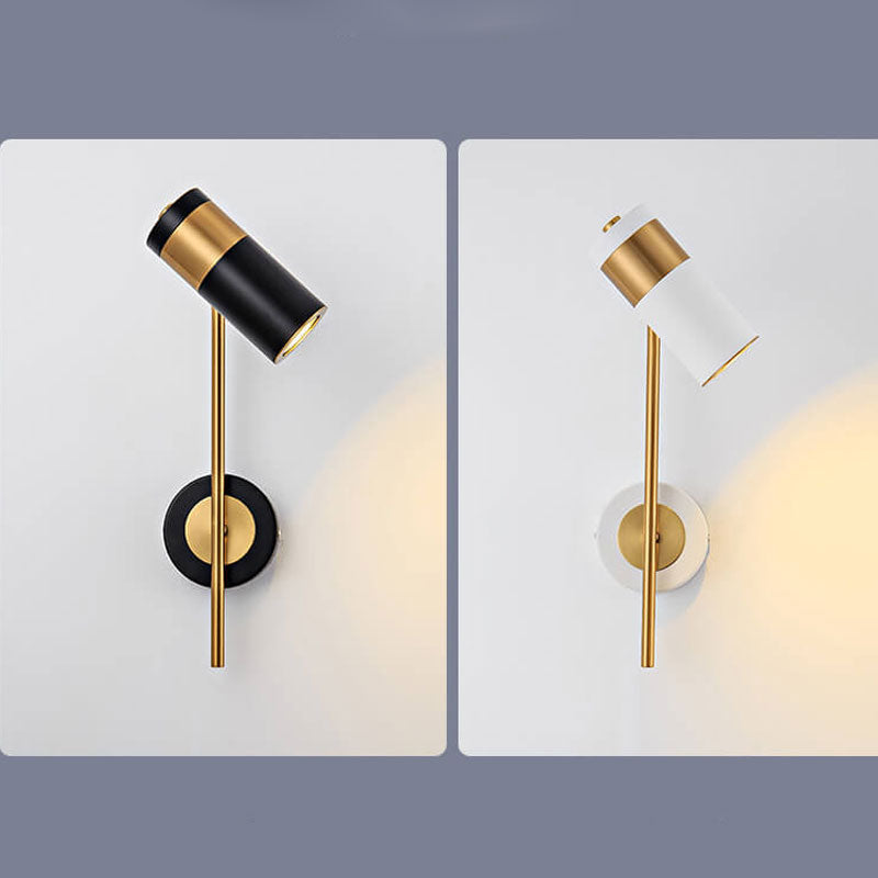 Candeeiro de parede LED giratório minimalista moderno em ferro