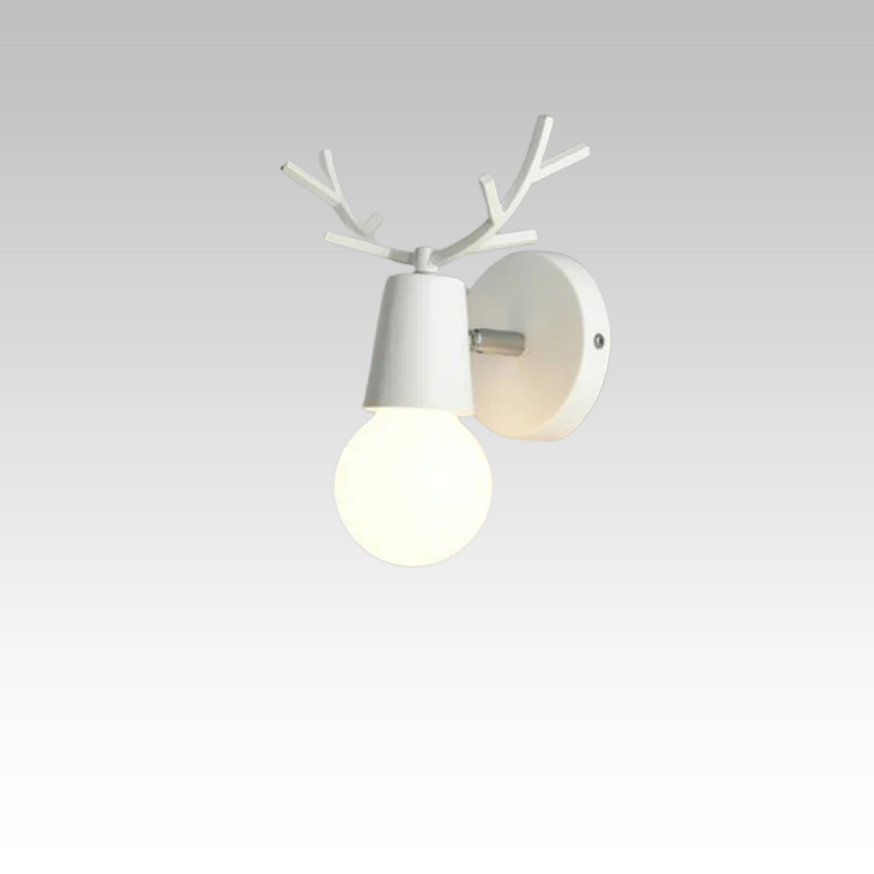 AntlerGlow - Modern Adjustable Children's Room Wall Lamp