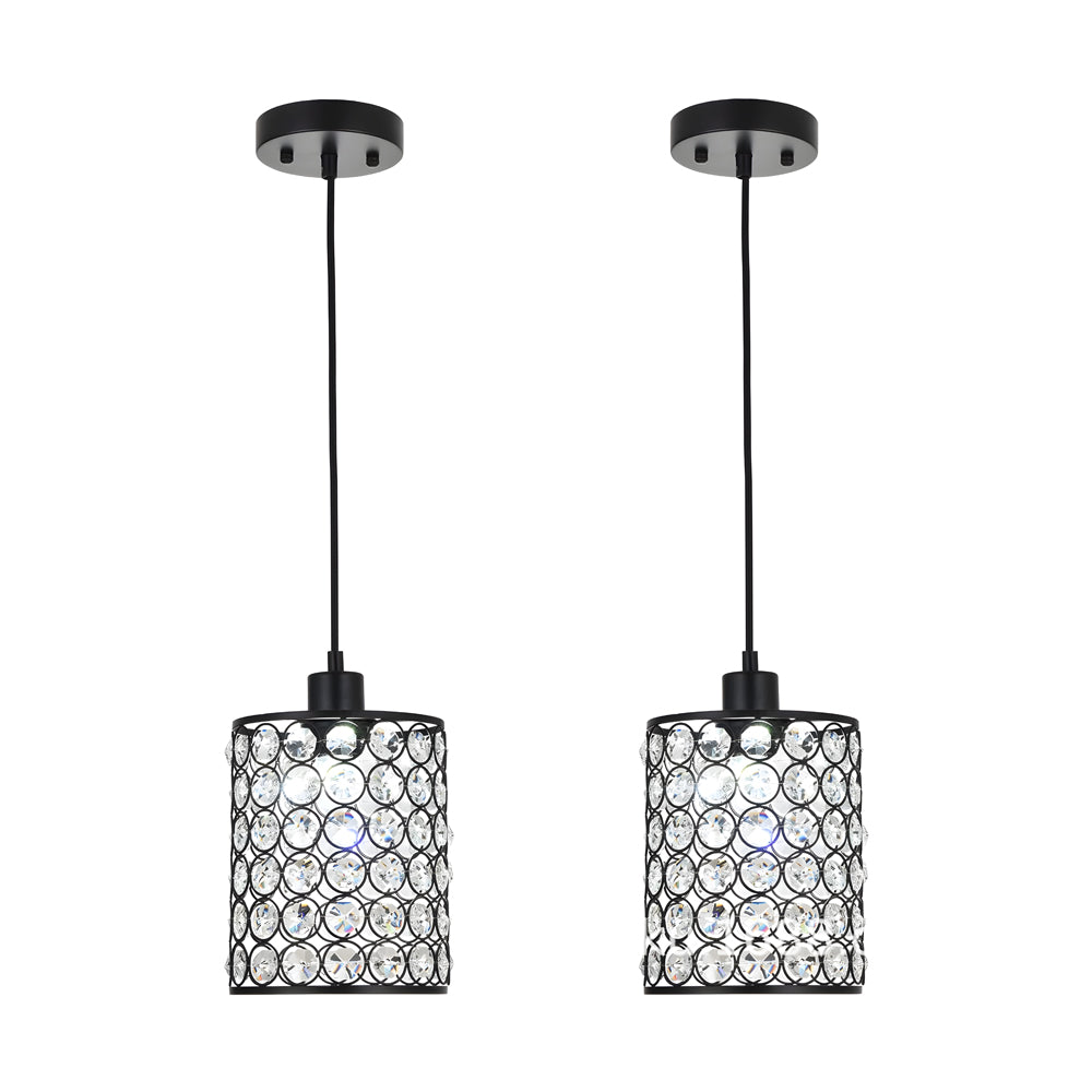 2 Pezzi Cappucci Decorativi in Cristallo