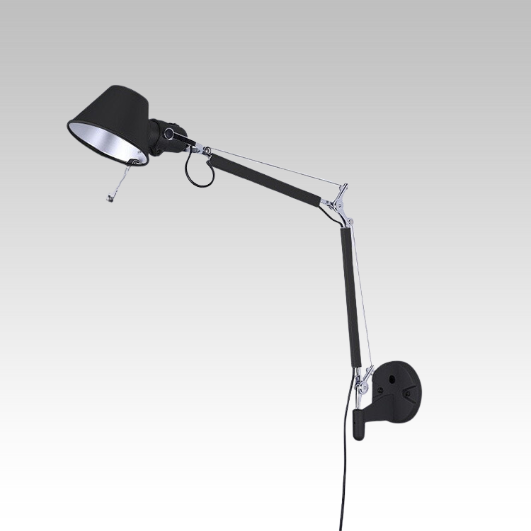 Zilveren Industriële Tafellamp - Telescopisch Design
